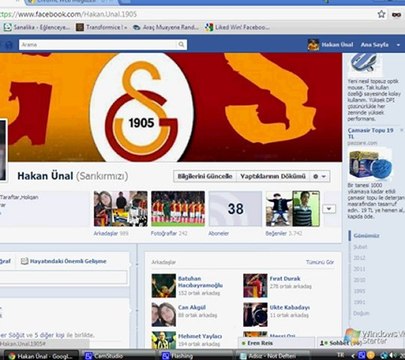 Facebook kendi bilgisayarımızda zaman tünelinden cıkma...