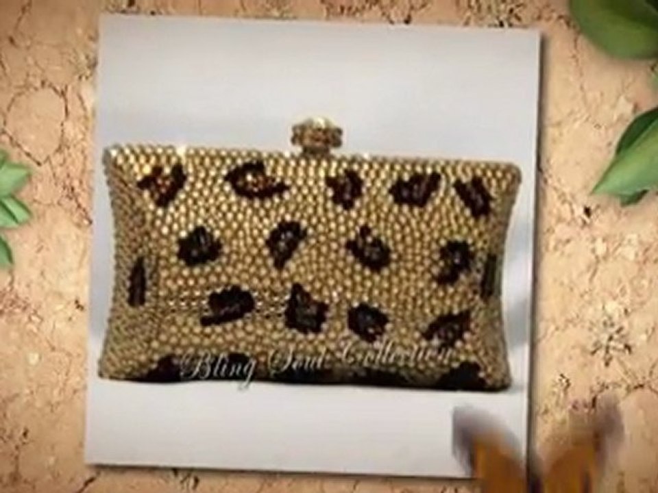 CHEETAH textured Pillow Shaped Clutch