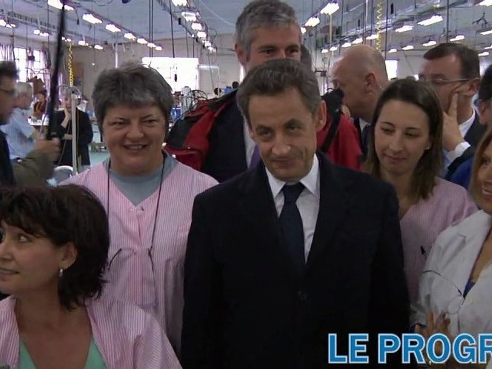 Yssingeaux: Nicolas Sarkozy en campagne chez les ex-Lejaby ‎