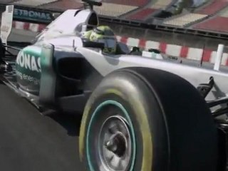 Rosberg presents the Mercedes W03