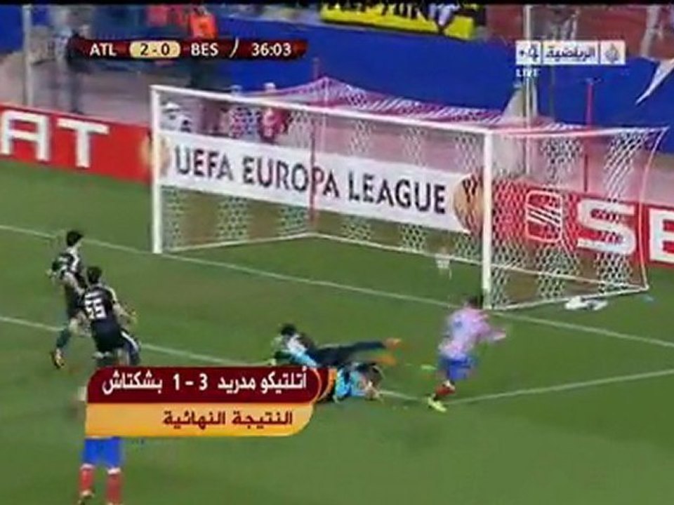 جميع اهداف مباراة أتليتيكو مدريد وبشكتاش 1/3
