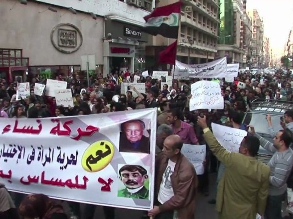 Marcha de mulheres no Cairo