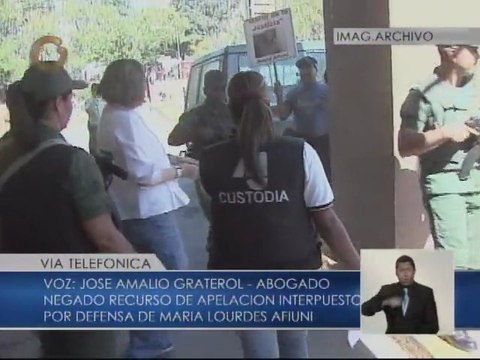 Niegan a Afiuni recurso de apelación ante extensión de privativa de libertad por dos años