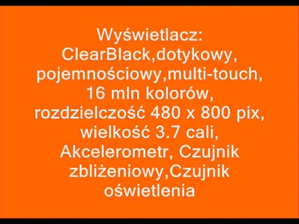 Nokia lumia 800 w orange