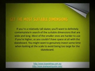 Why Pick out Skateboards Australia