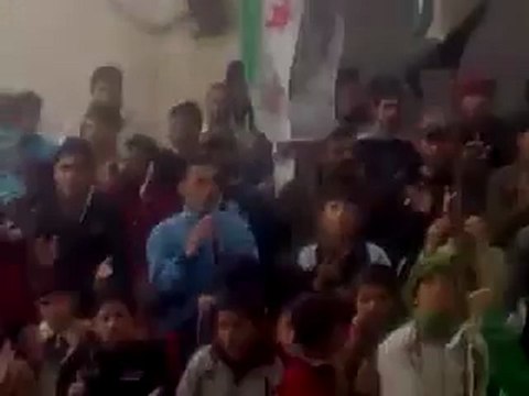 فري برس حماة المحتلة قسطون الخميس مظاهرة تطالب بتسليح الجيش الحر 8 3 2012 ج1