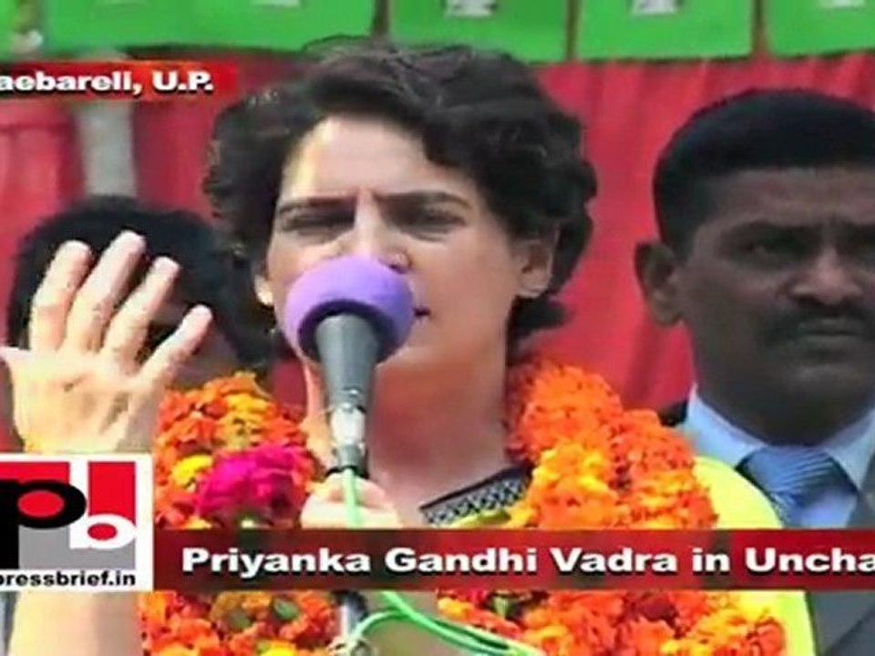 Priyanka Gandhi Vadra in Unchahar A Congress Government will be beneficial for Raebareli