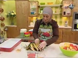 منال العالم طاجن السمك بالخضروات