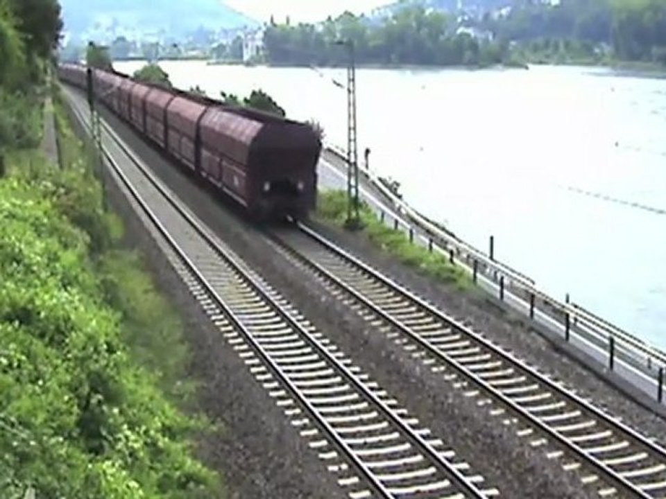 BR110, 2x BR151, 4x BR185 gegenüber Bingerbrück