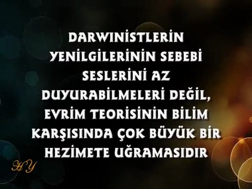 EVRİM PANELİ CEVAP 1 - DARWİNİSTLER YENİLDİLER VE ŞOKTALAR
