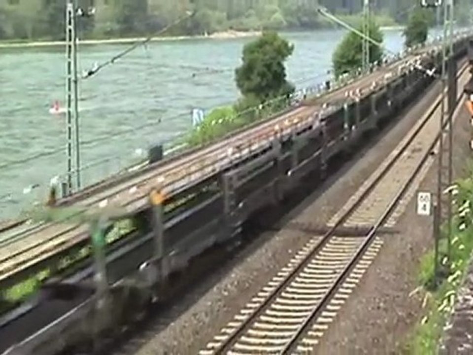 HGK Class66, 2x BR152, BR155, BR185 Assmannshausen am Rhein