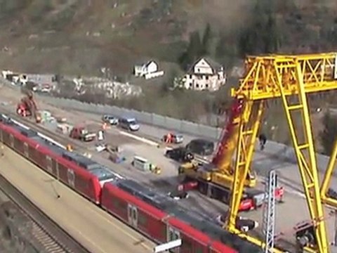 BR185, BR143, 2x BR425 Kaiser-Wilhelm-Tunnel Ediger-Eller a.d. Mosel