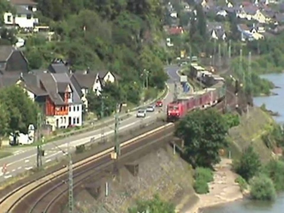 Rurtalbahn Mak, 2x BR185, BR143 nordwärtiges Ortsende Neuwied