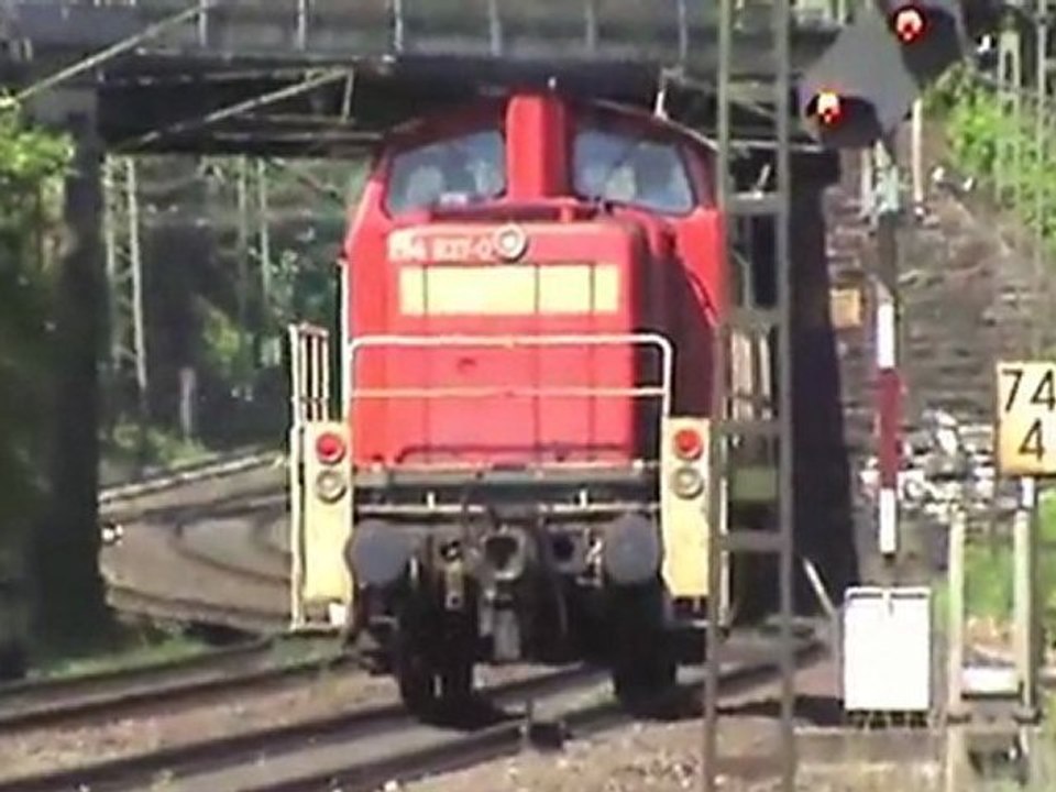 BR294 und BR460 südwärtiges Bahnhofsende Andernach am Rhein