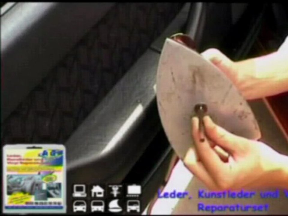 Lederkunstleder Reparatur, Reparar cuero y vinilo