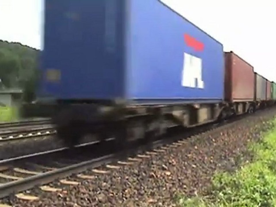 SNCF Prima, 2x BR189, 2x BR145, BR185, ICEIII, BR425, BR143 nordwärtiges Ortsende Unkel