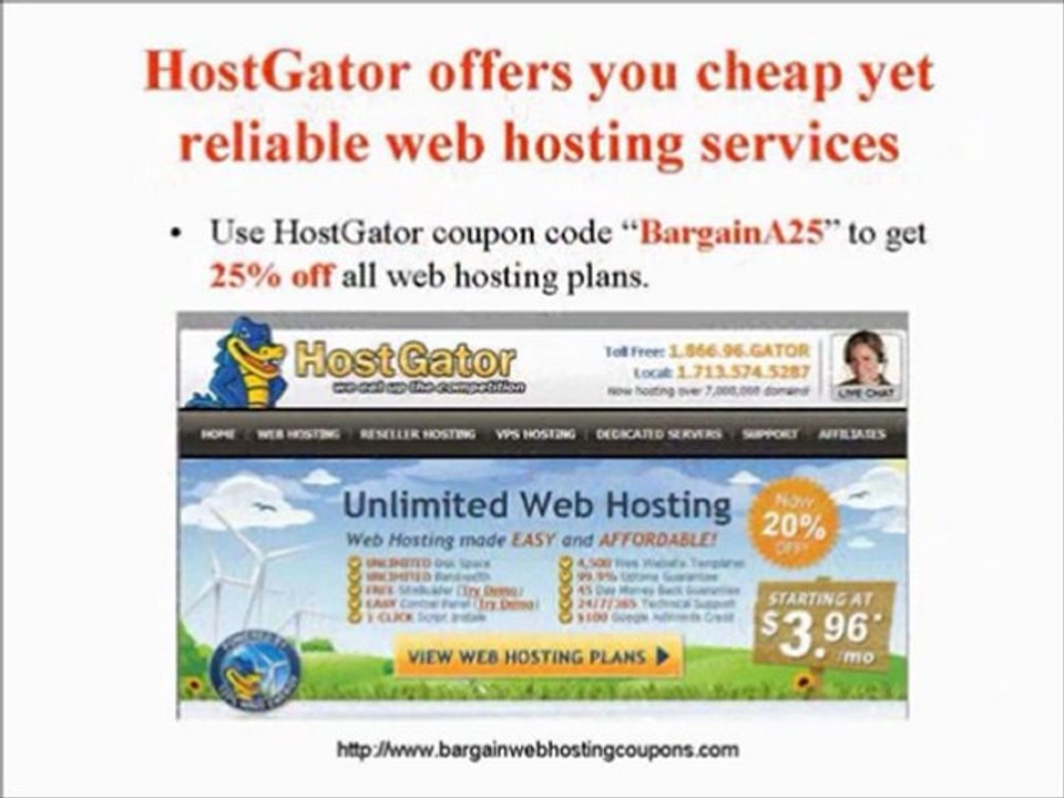 Hostgator Coupon Code For 25% Off All Hosting Plans - Coupon for Hostgator