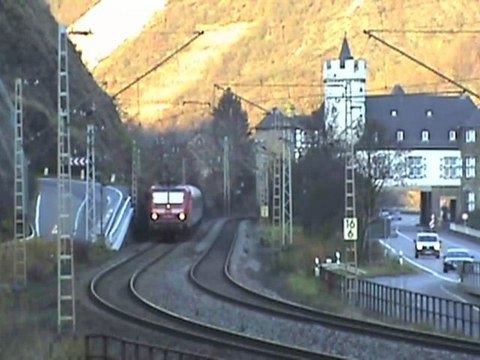 BR151 Doppeltraktion, BR140, BR181, 3x BR143 Lehmen a.d. Mosel