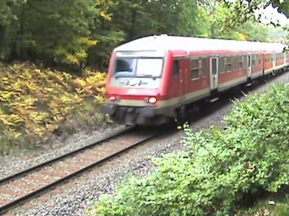 BR218 auf der Hunsrückbahn mit Hinterburden - Tunnel Nr.1