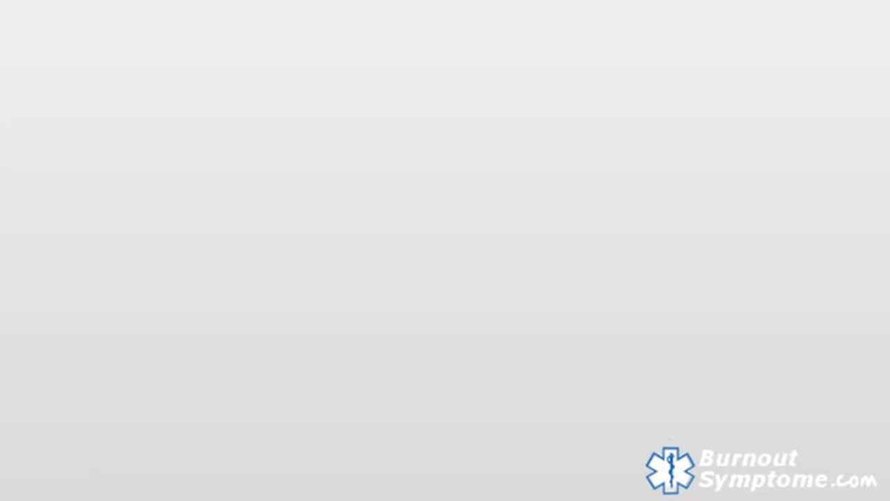 Das burn out syndrom