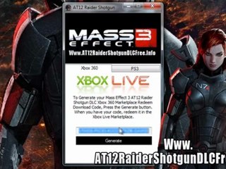 Mass Effect 3 AT12 Raider Shotgun DLC Redeem Codes Free
