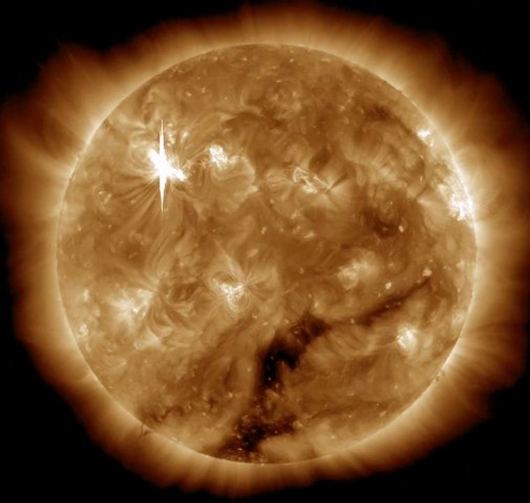 Puissante éruption solaire du 7 mars 2012