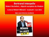 Bertrand interpelle Robert Rochefort - député européen du Modem