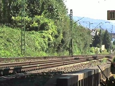 Crossrail BR185, BR140 Doppeltraktion, Railion BR185, 2x BR425, BR143 Bad Hönningen