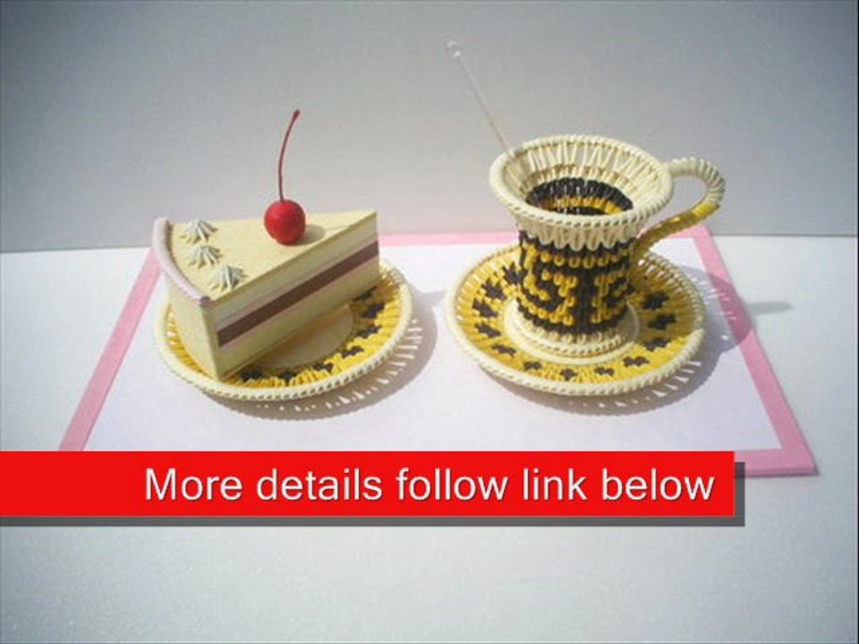 3D Origami Coffee Cup Set video Dailymotion
