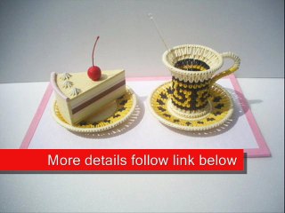 3D Origami Coffee Cup Set