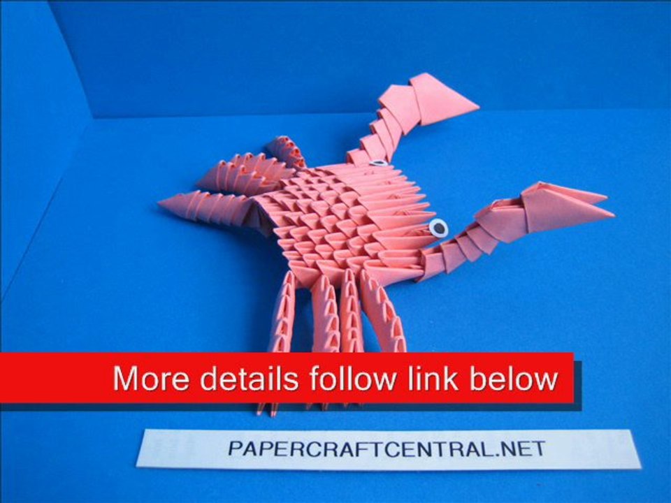 3D Origami Crab
