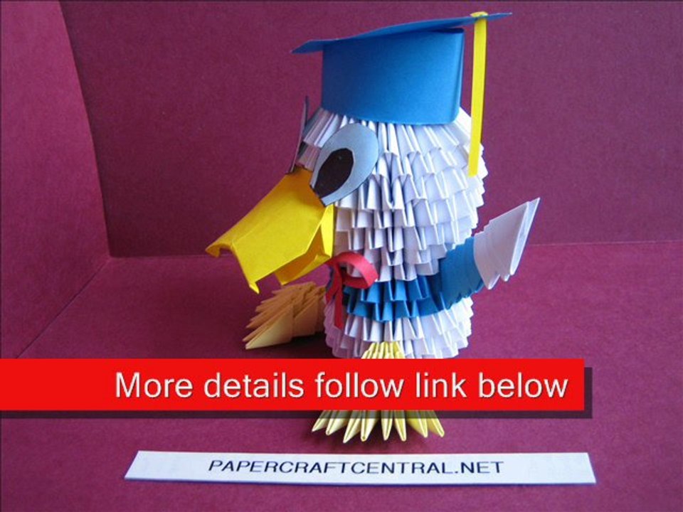 3D Origami Donald Duck