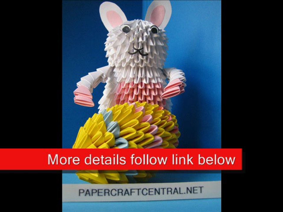3D Origami Easter Bunny