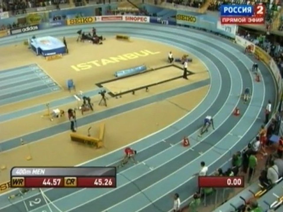 400м 3 Полуфинал Мужчины - Чемпионат Мира в помещении Стамбул 2012
