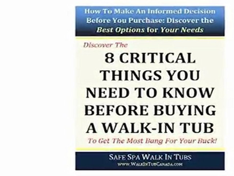 Walk In Bath Tub Canada: Save $500!