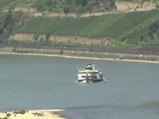 SNCF Prima, 2x BR101, BR143 und Raddampfer Goethe bei Assmannshausen