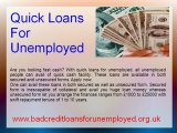 Bad Credit Loans- Instant Cash Loans- Loans For The Unemployed