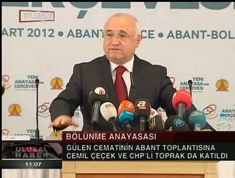 HABERLER- BM. SURİYE VE BÖLÜNME ANAYASASI ABANT TOPLANTISI