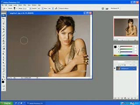 Manzara önüne resim koyma - photoshop, photoshopta, fırçaları, efekti