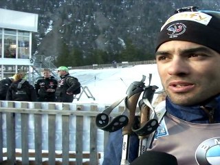 Réactions de Simon Fourcade après la médaille d'argent du relais