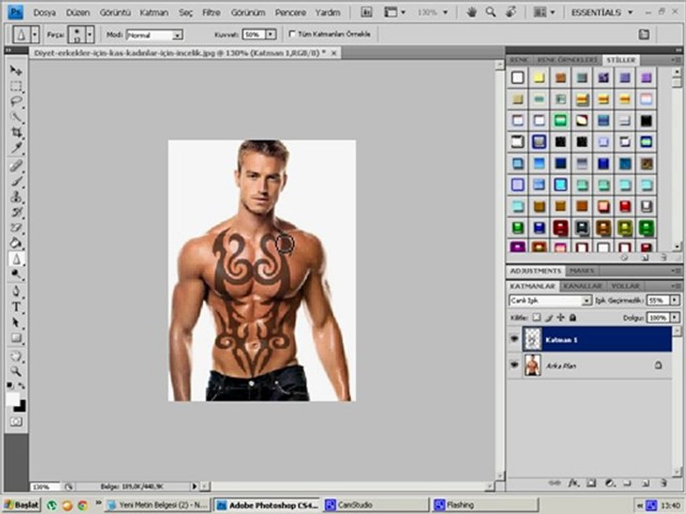 Wolfteamfrm !!Murat!! PhotoShop Birine Dövme Ekleme