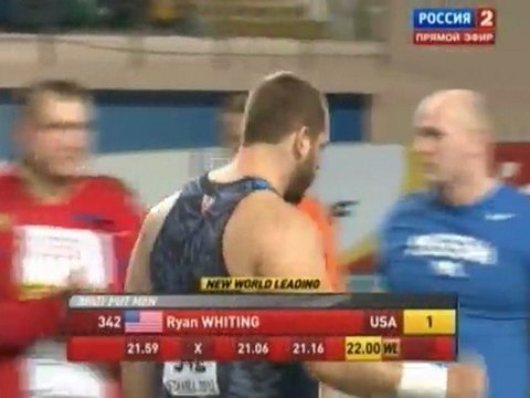 Райан Уиттинг Толкание ядра Мужчины - Чемпионат Мира в помещении Стамбул 2012