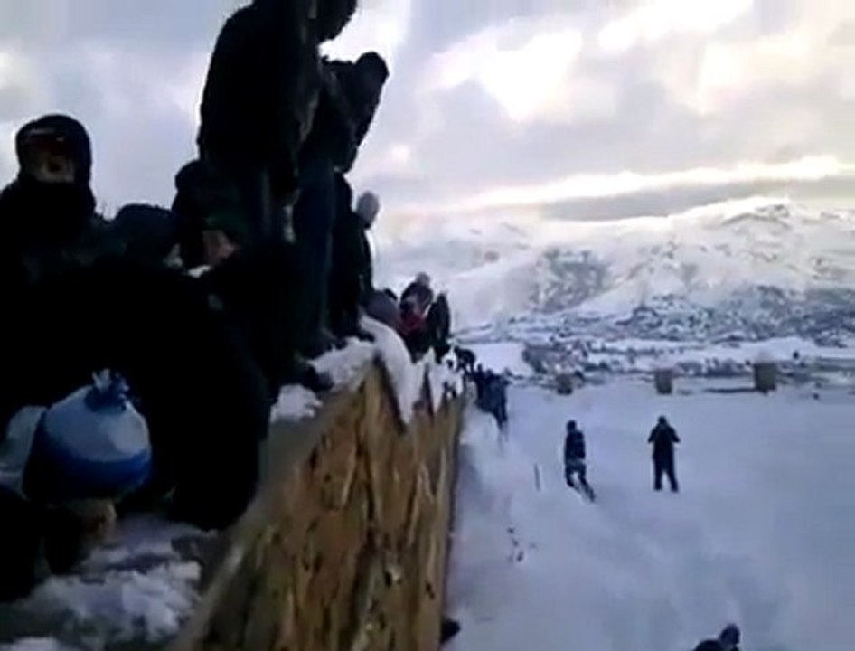 La plongé dans la Neige