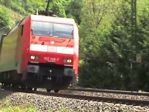 ERS BR189, 2x BR152, 2x BR143, BR643 Südportale Loreley Tunnel