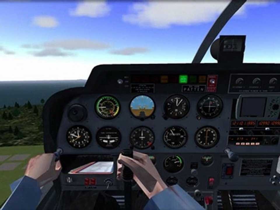 Flightgear DR400_jsbsim une ombre et un atterri...