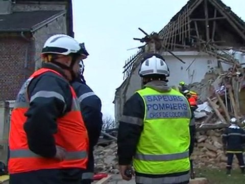 Effondrement d'habitation à Crépy en Valois