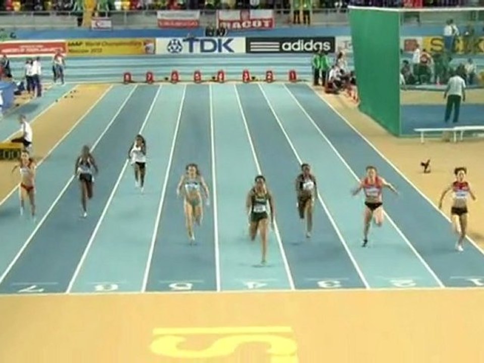 60м 2 забег Женщины - Чемпионат Мира в помещении Стамбул 2012