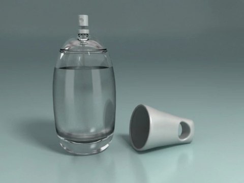 3D Bouteille de Parfum - Fragrance bottle (Nurbs-Moi3D)