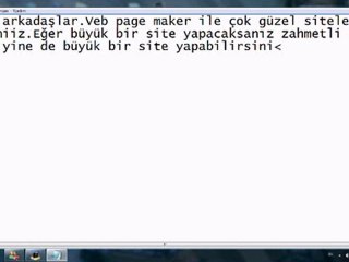 Veb Page Maker Tanıtımı ( bilgisayarbilgi10.tr.gg )