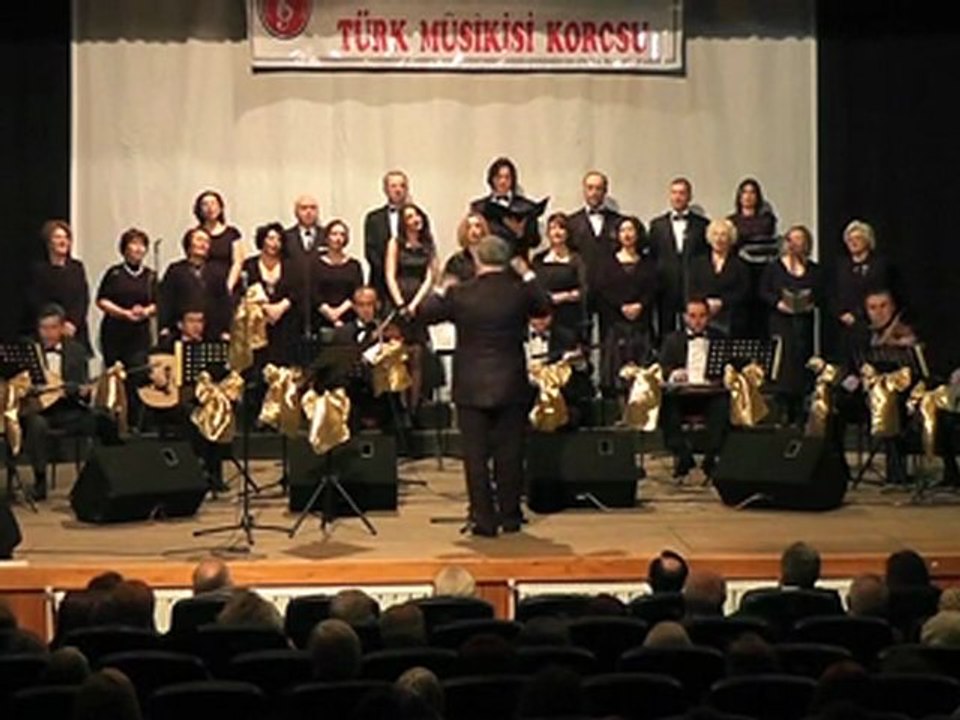 İzmir kültür ve musiki derneği türk sanat müziği korosu 10 Şubat 2012 Konseri - Bende hicran yarasındanda derin bir yara var..
